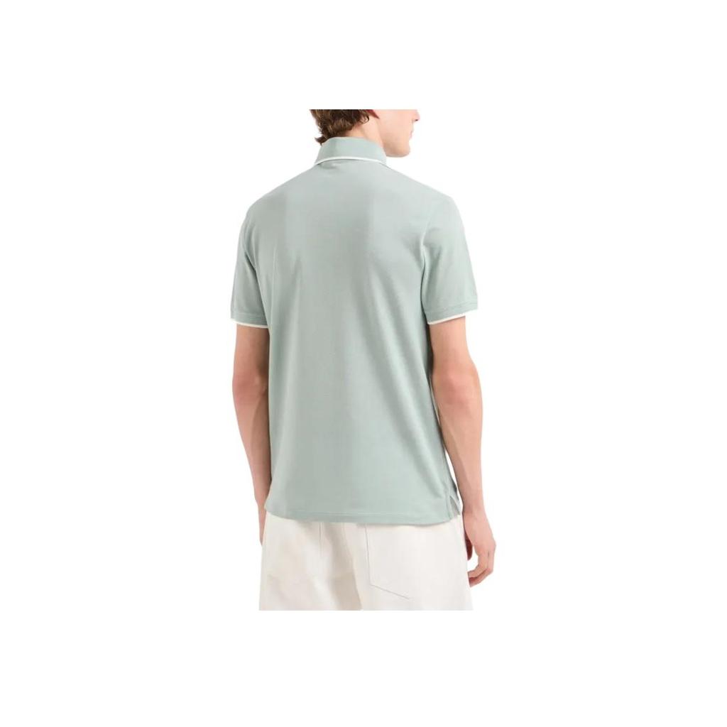 Emporio Armani Logo Polo Shirt Men tops Light-Green 6D1F65-1JTKZ-06B4
