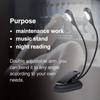 Music Stand Light, Gooseneck Type, Clip-on, 68 LEDs, Sturdy, Portable, Durable, Long-lasting Use, USB Rechargeable, for Night Reading and PC Work