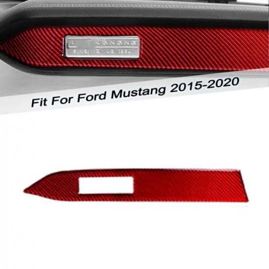 Auto For 15-20 Ford Mustang Interior Seat Side Panel Trim Cover Accessories Red