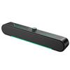 Gaming Desktop Speakers LED Light Rectangular HiFi Stereo Speakers with USB Bluetooth