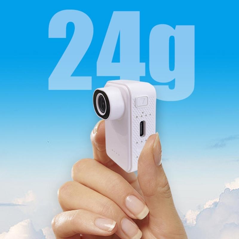 Action Cam Portatile 1080P con Schermo a 60Hz Grandangolo 120° per Registrazione Attività all'Aperto