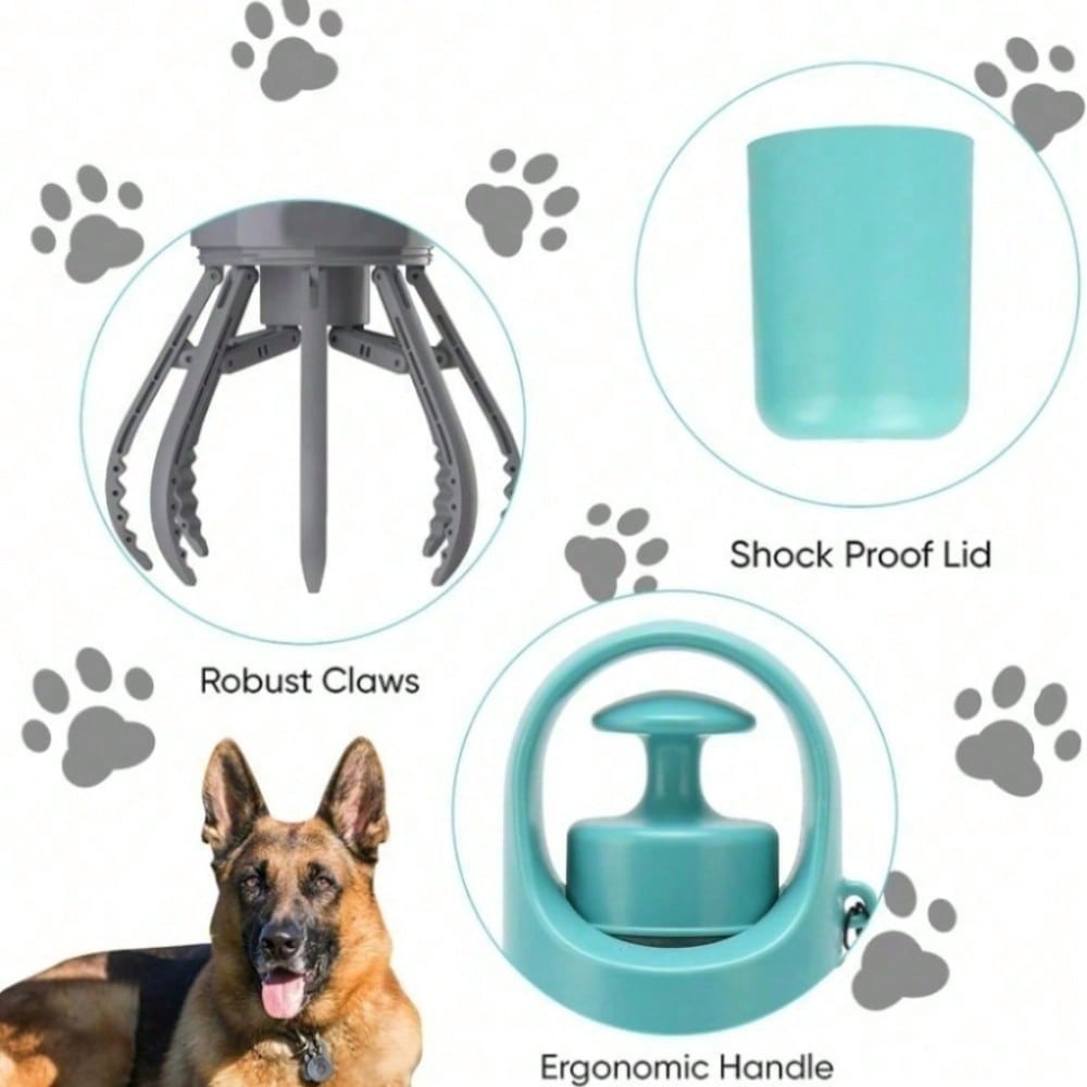 Pala per cacca di cane, Pala portatile senza contatto per cani piccoli, medi e grandi