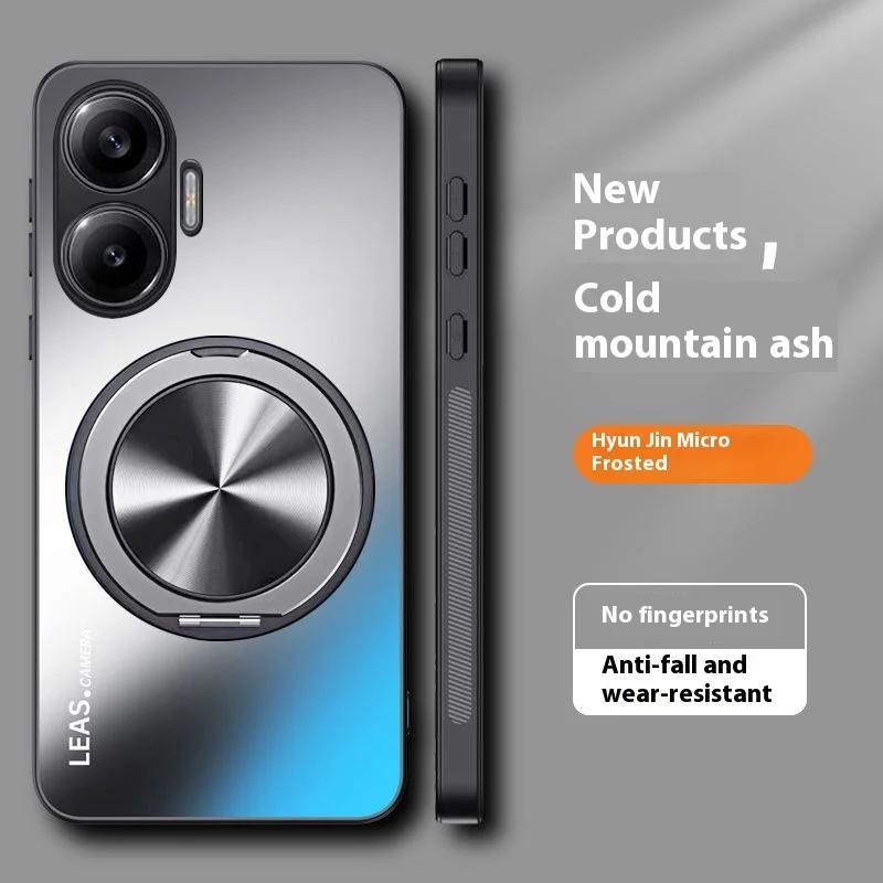 Magnetic Case For Xiaomi Redmi Turbo 4 Pro AG Matte Shockproof Holder Bumper Cover For Redmi Turbo4 Pro Anti-fingerprint