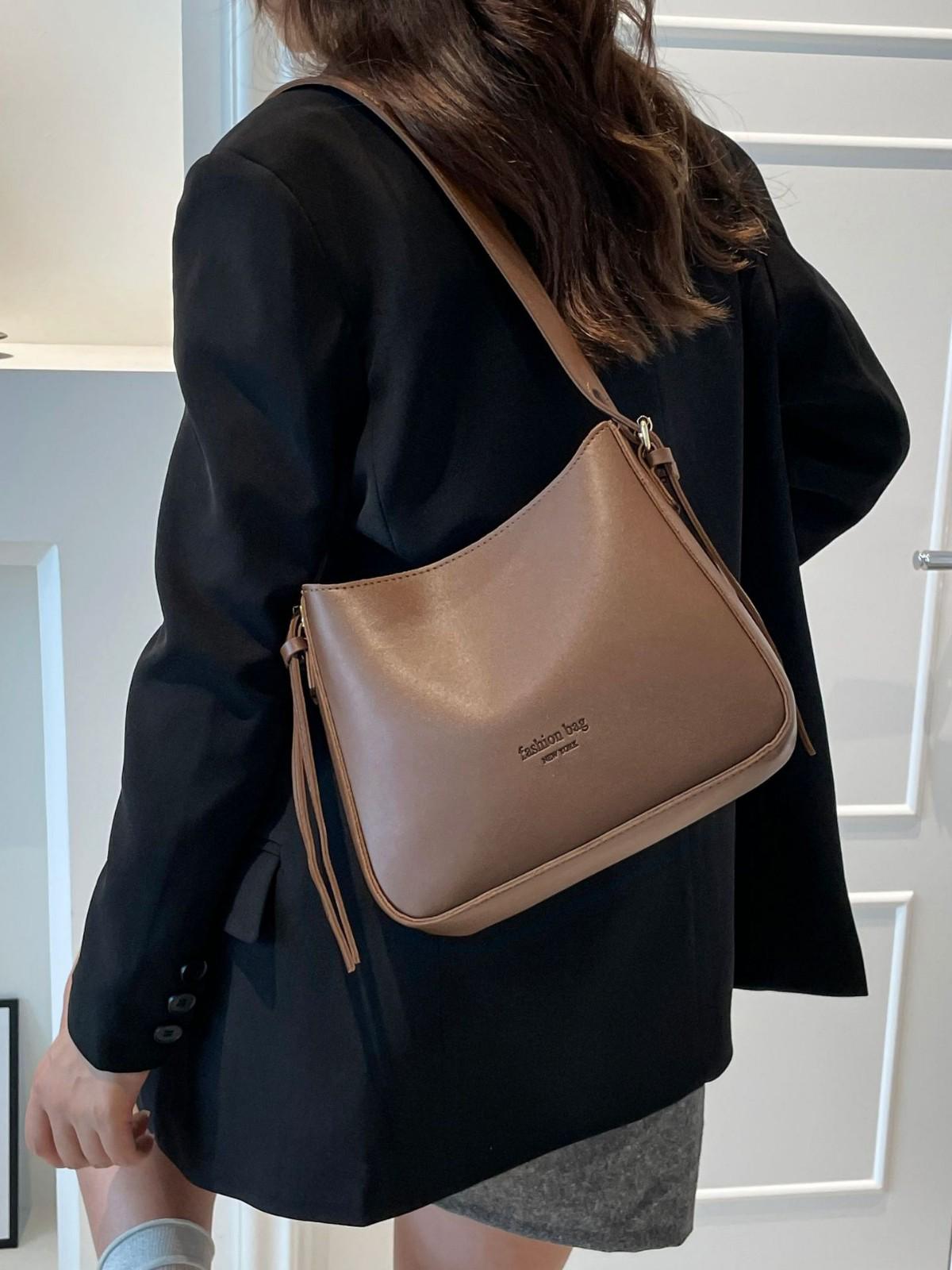 Универсальная женская модная сумка 2025: Элитная сумка на плечо, кросс-боди, ручная сумка, рюкзак 21x24x8