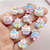 20Pcs New Resin Mini Cartoon Unicorn Series Flat Back Cabochons Scrapbooking DIY Jewelry Craft Decoration Accessories