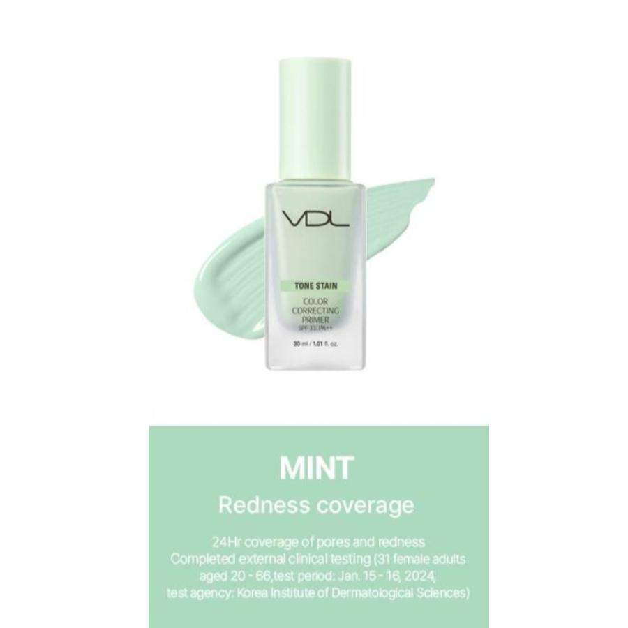 VDL Tone Stain Color Correcting Primer 30ml (4 Colors)