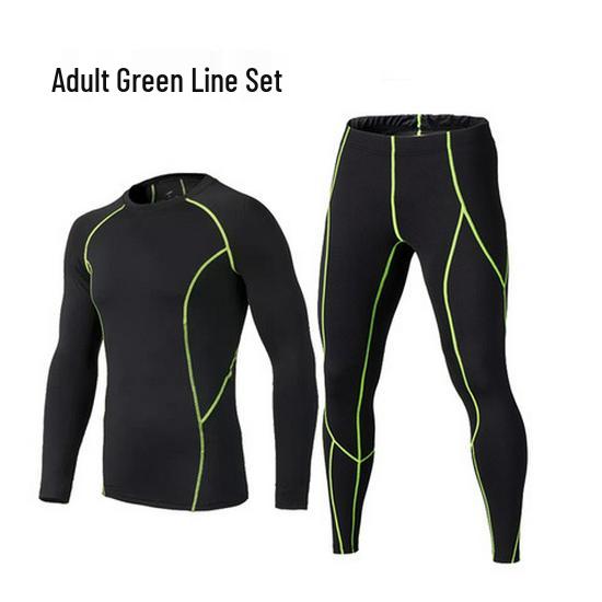 

Мужской термокостюм для бега и лыж: Эластичная, Теплая, Дышащая Быстросохнущая Фитнес-одежда для Баскетбольных Тренировок Осенью и Зимой. XXL