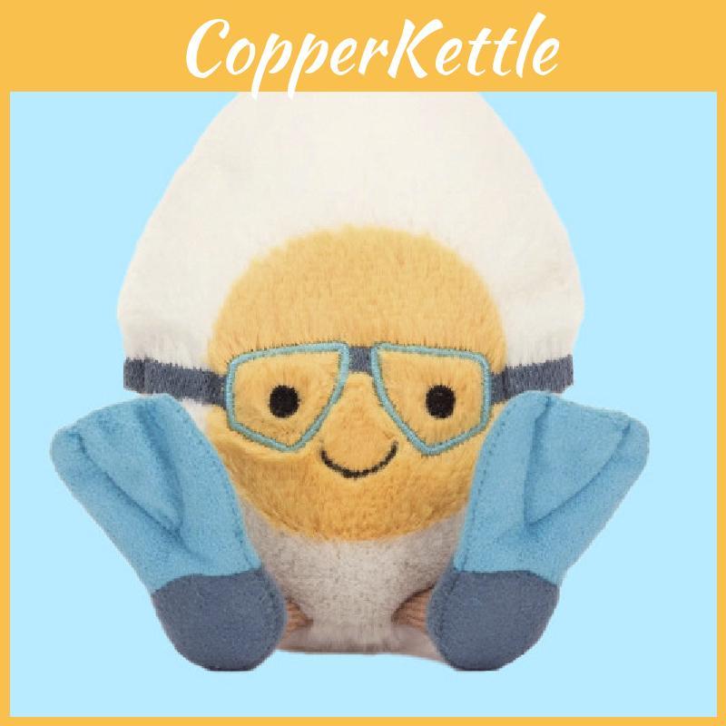 Plüsch Wasser Gekochtes Ei Puppe Mit Tauchmaske Für Kinder Geschenk Und Taschenzubehör