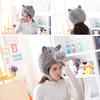 Funny Cosplay Lovely Animal Pig Nose Head Cover Christmas Headwear Plush Hat Home Decor Ornament Costume Party Halloween Props