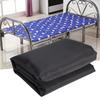 Black Portable Folding Bed Cover Furniture Dust Proof Protective Cover for Indoor Outdoor Use