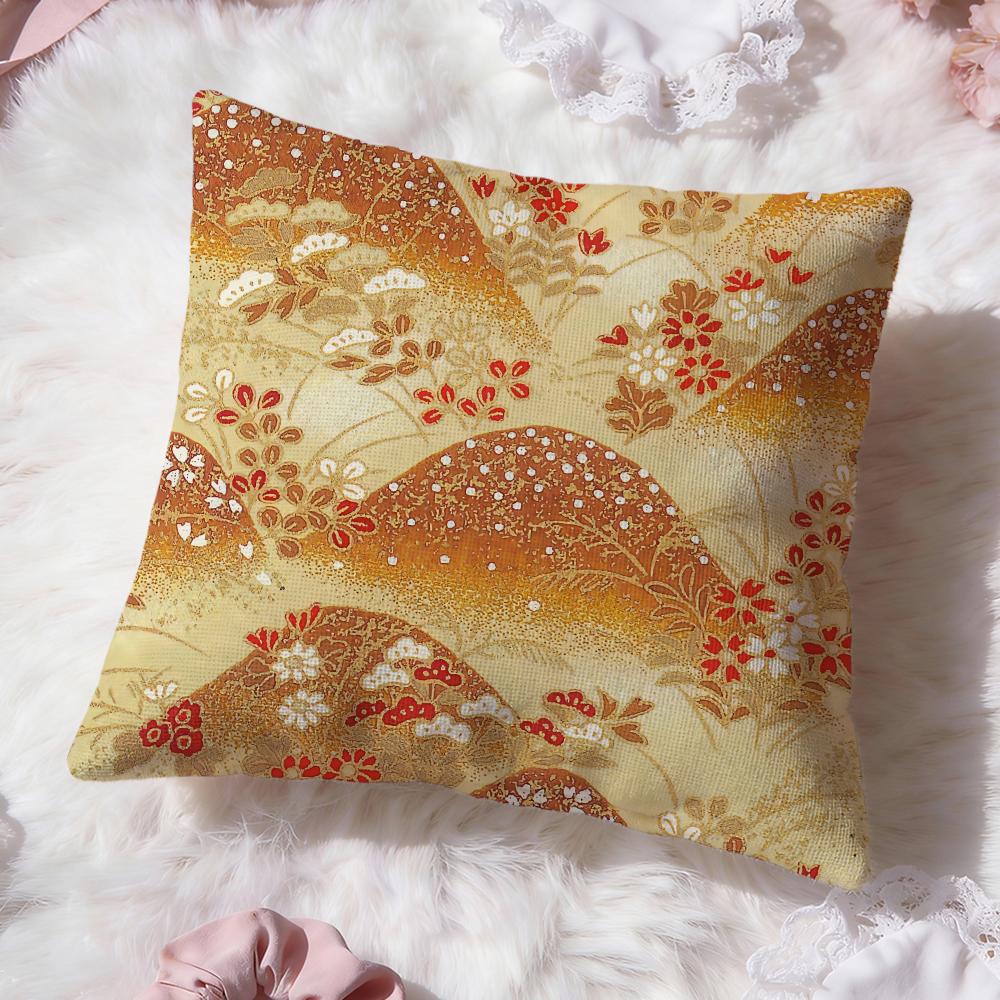 Japanese style pattern Cushion Cover Premium Comfort Reversible Pillow Cove -Two in One Design for Any Room & Car Interior