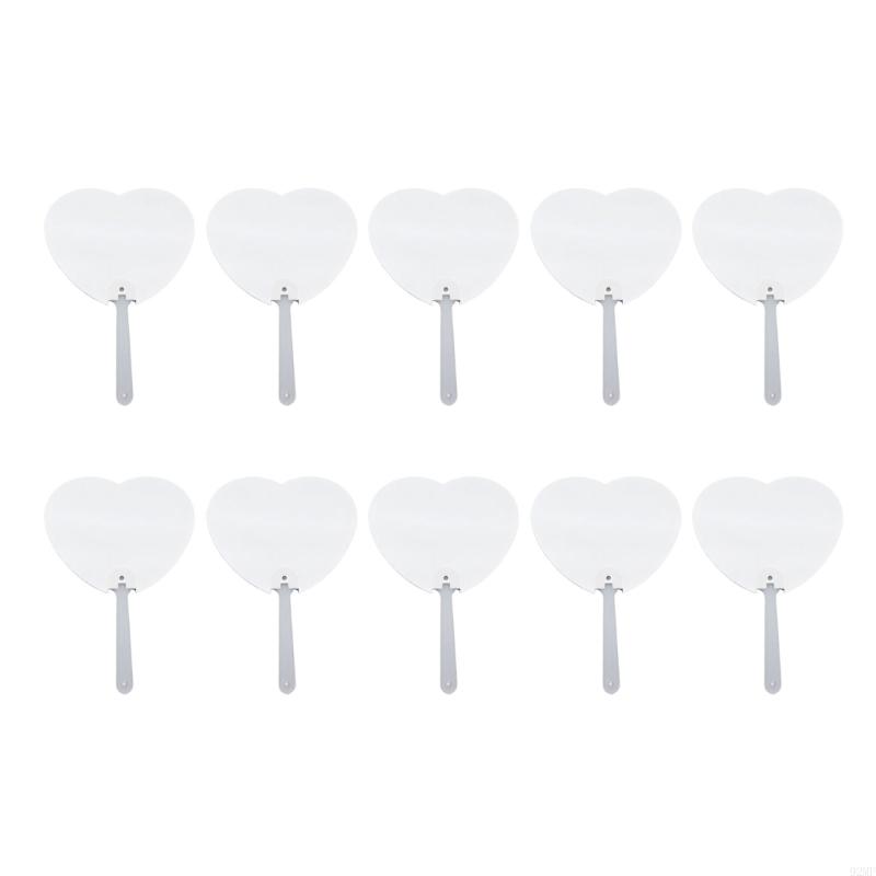 92MF 10 шт. Веера для сублимации Персонализированные двусторонние заготовки для вееров для сублимации для церковного мероприятия и подарка гостям