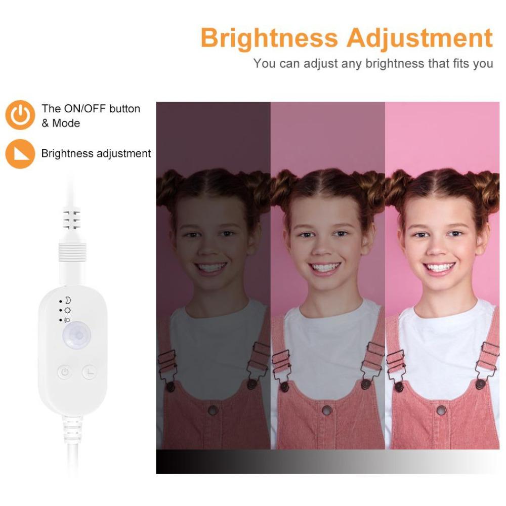 5V USB PIR Strip LED Motion Sensor Light Tape LED Kitchen Cabinet 0.5M 1M 2M 3M 4M 5M Waterproof Tira 2835 Stairs Wardrobe Lamp