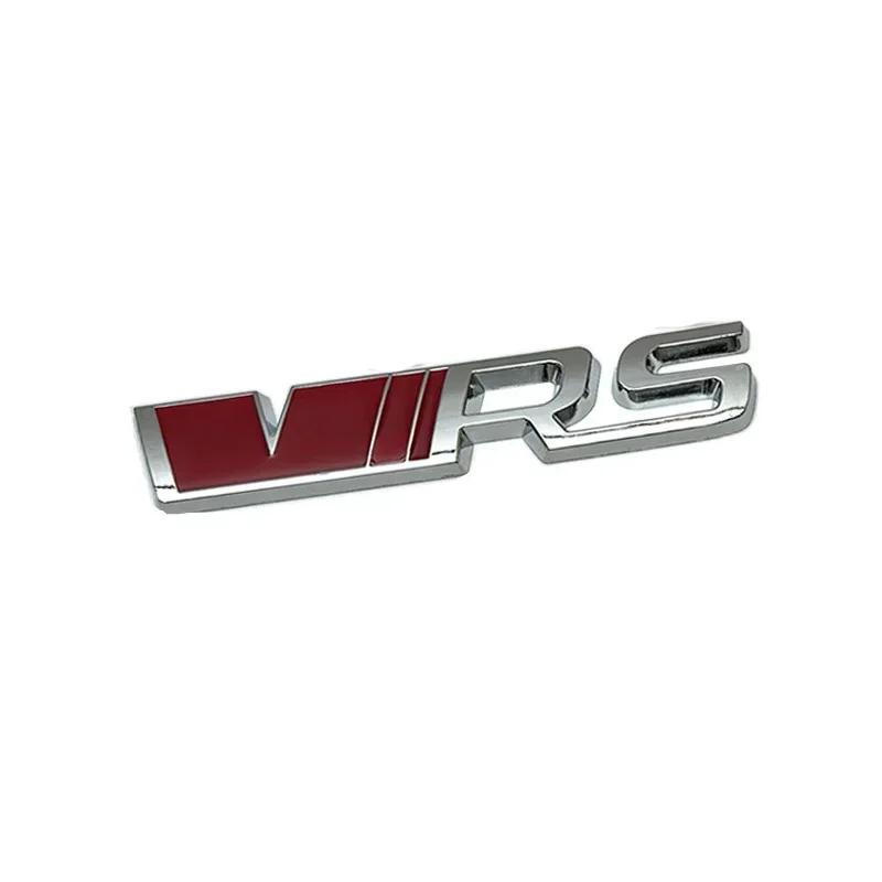 3D Chrome Metal Car Styling VRS Logo Front Grille Emblem Sticker for Skoda Octavia Fabia Rapid Superb Kodiaq Rear Trunk Decals