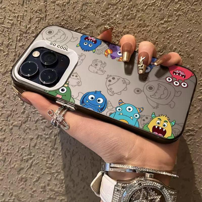 Cartoon Monster Phone Case for Apple iPhone 12/13/14/15 Pro/16 Pro Max/17