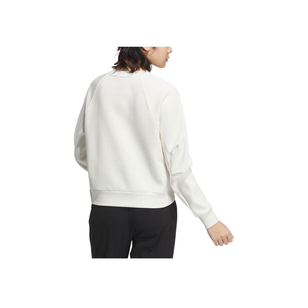 adidas Tech Crewneck Sweatshirt Casual Simple Fashion Round Neck Long Sleeve Women Sweatshirt Han-Jade-White JJ1109