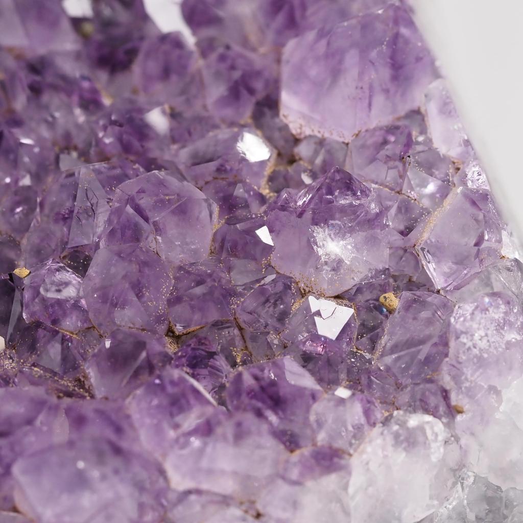 stone Natural Mineral Amethyst Cluster Uruguay Crystal of a [N2 Natural] (Amethyst Geode) - - (96 "One Kind" Approx. 526g, 86x80x62mm)