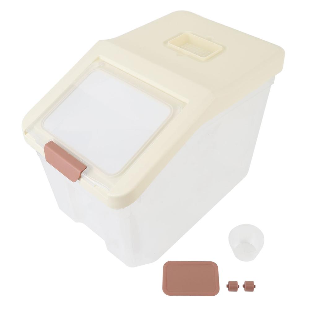 Recipiente de Armazenamento de Arroz Hermético Recipiente de Armazenamento de Farinha Recipiente de Armazenamento de Cereais Alimentos Secos para Cozinha Doméstica à Prova de Umidade