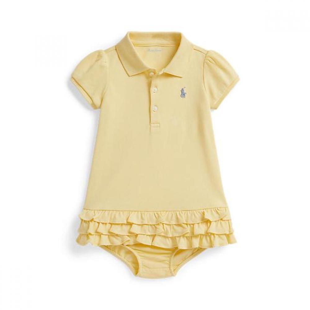 Polo Ralph Lauren Baby Girls Ruffle Polo Dress   Bloomer  Cwpodrsf3d20741700 18M