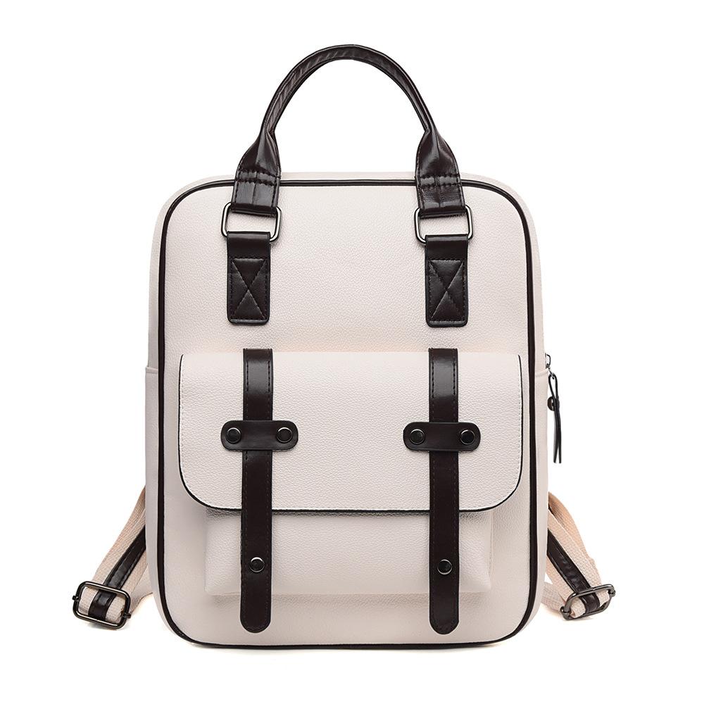 Retro Damenhandtasche, modisch und lässig, Rucksack mit großem Fassungsvermögen, einfacher Pendlerrucksack