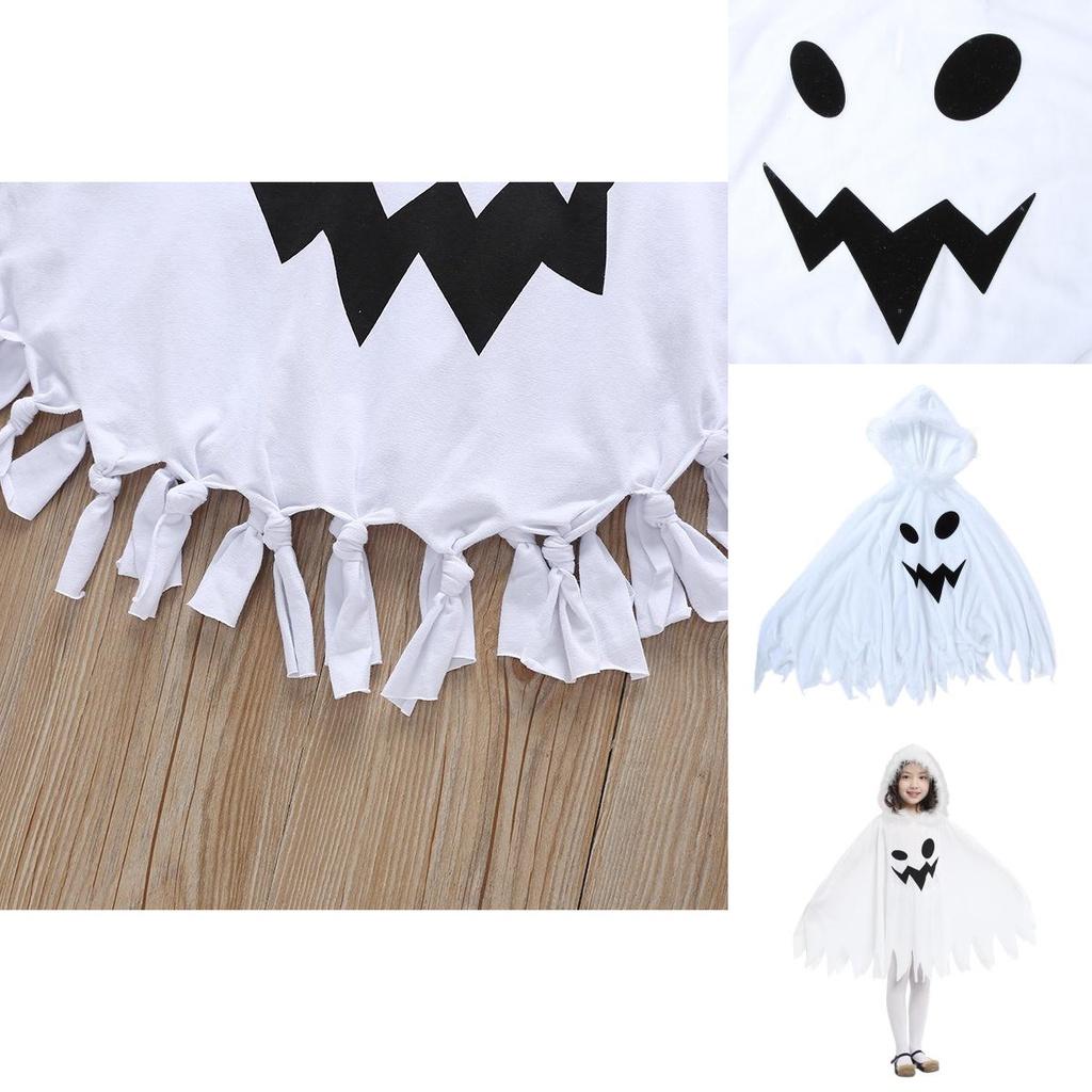 Soft And Comfortable Ghost Cloak Cape Halloween Cosplay Costume For Toddlers