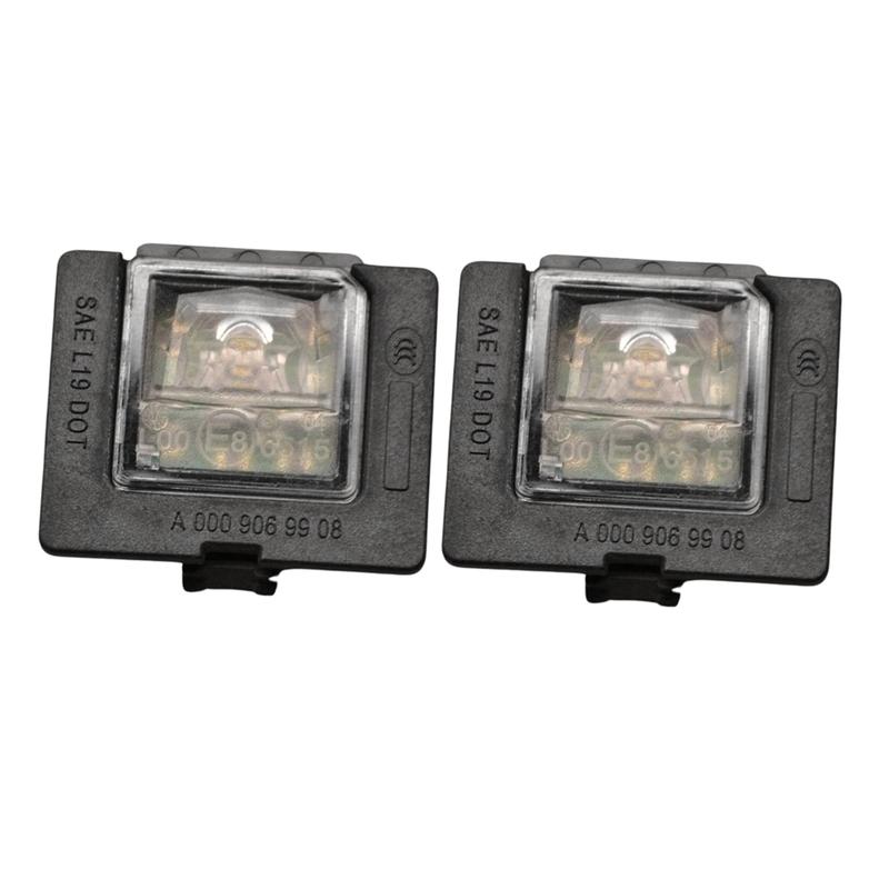 ABLZ-Car LED License Plate Light 2Pcs A0009069908 For EQA EQB EQS X243 -2024 Rear Lid License Plate Light