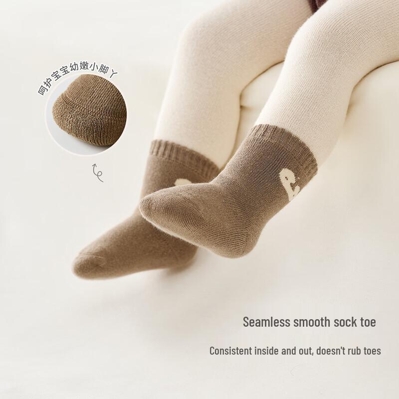 Tongtai Baby Terry Mid-Calf Socks 6-12 months