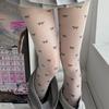 Socks for women, houndstooth stockings, rhombus pantyhose, rhombus grid, black silk, thin, anti-snatch, sexy