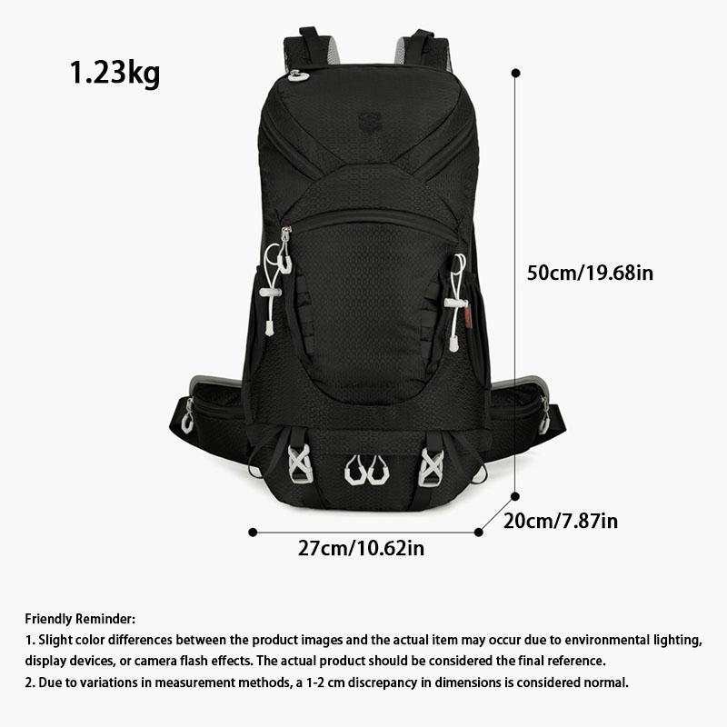 35l Unisex Large Capacity Hiking Backpack, Durable And Professional Outdoor Mountaineering Backpack Multi Functional Camping Bag