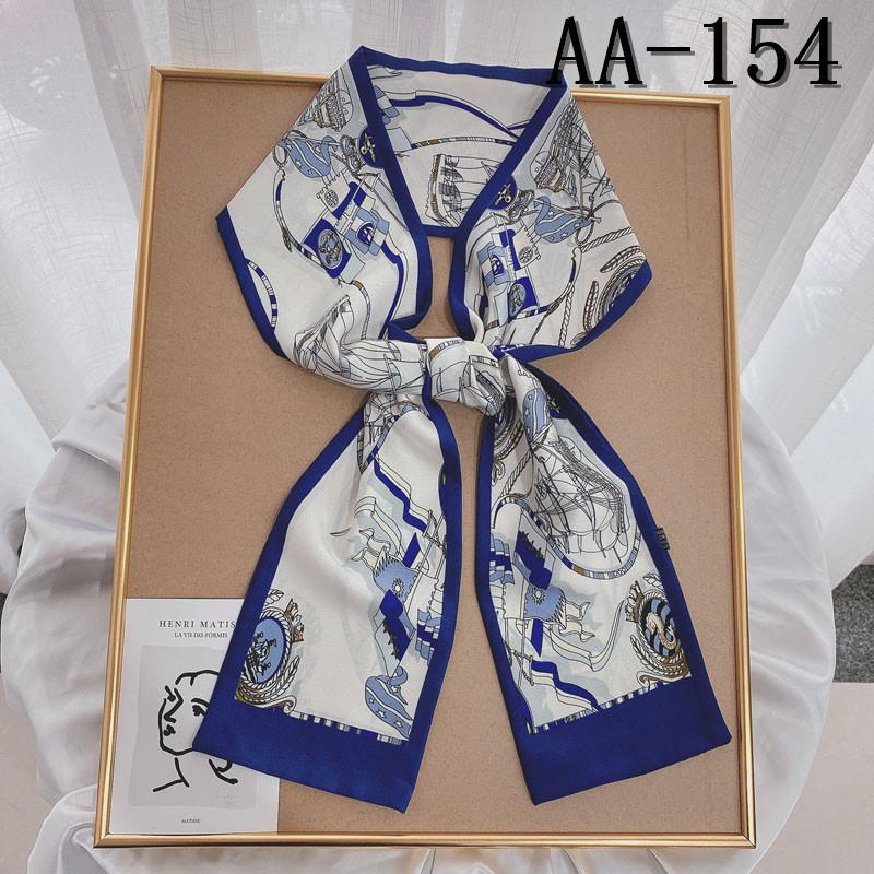 New Small Long Silk Scarf Women Tie Bag Headband Horse Printing Hairband Scarves Korean Style Neckerchief Ribbon Luxury Brand