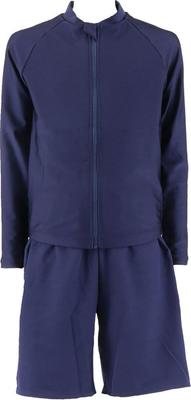 Footmark Unisex Two-Piece Swimsuit, Genderless, Navy Blue, Size Small