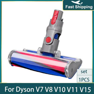 Vacuum Cleaners Parts Carpet Hard Floor Motor Head Electric Cleaning Quick Release Soft Roller Brush For Dyson V7 V8 V10 V11 V15