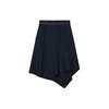 Irregular Hem Sports Midi Skirt Women Skirts Sky-Blue F11W214303F-NV