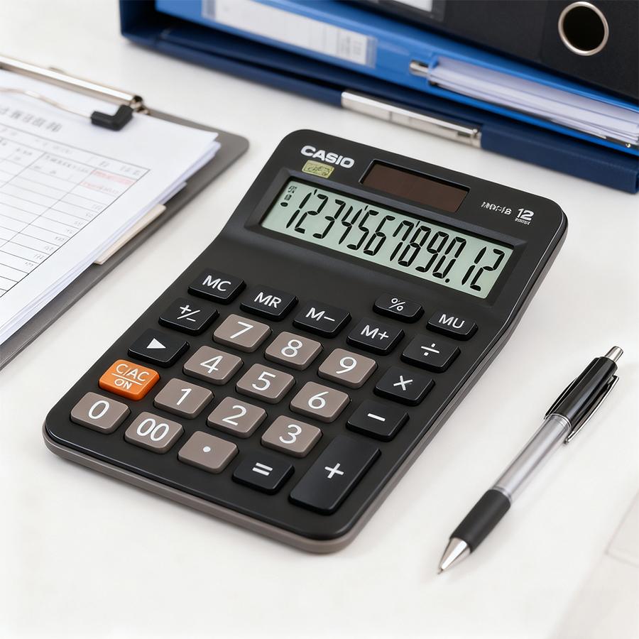 Casio calculator - suitable for both work and school M-12B-C