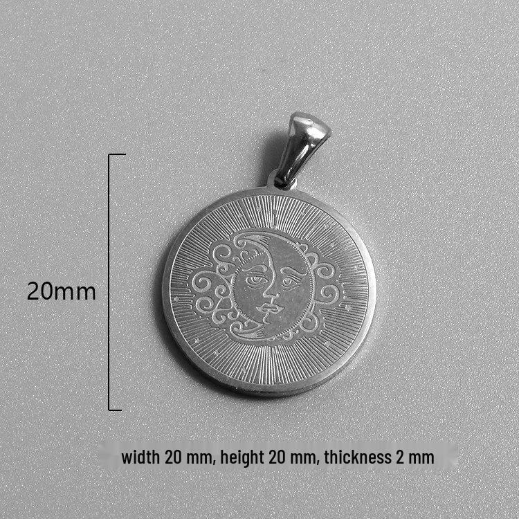 Retro Titanium Steel Cross Necklace Pendant - Stainless Steel DIY Jewelry Accessory, Fade-Resistant