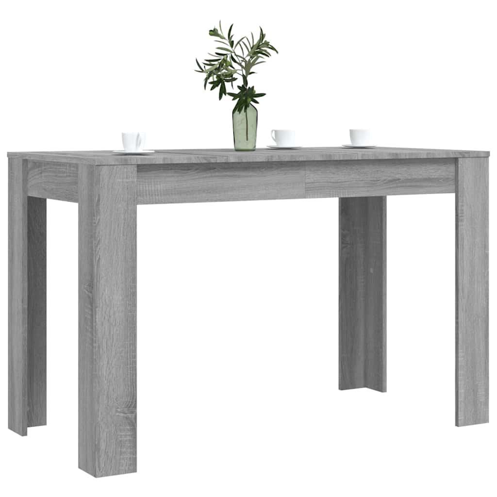 Dining Table Grey Sonoma 120 x 60 x 76 cm Engineered Wood