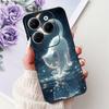 Dragon Koi Fish Landscape Phone Case For Infinix Hot 40i 40 Pro Back Cover Soft TPU Cartoon Bumper For Hot 30 30i 30 Play Shell