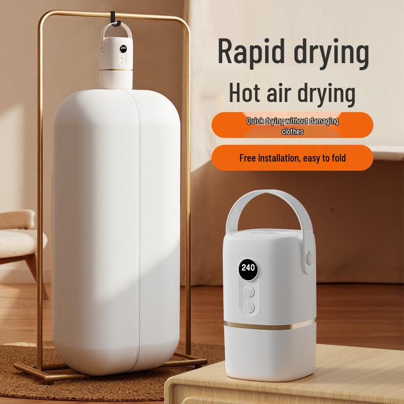 Portable Folding Automatic Clothes Dryer for Travel and Dormitory Use