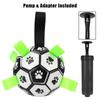 Hundbett Tuggbollar Interaktiva Husdjursfotbollsleksaker Husdjurstillbehör 15 cm Valp Utomhusträning Fotboll Med Greppflikar