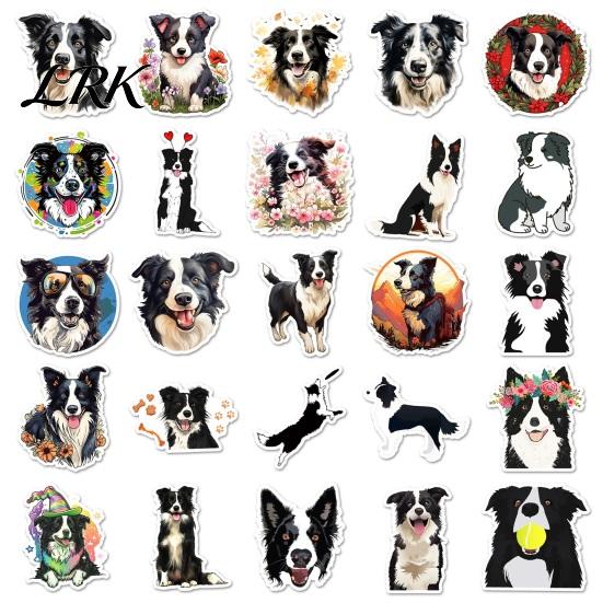 Personalized Laptop Accessories 50PCS Border Collie Stickers, Cute Dog Theme Decorative Waterproof Vinyl Decals for Journals And DIY Crafts