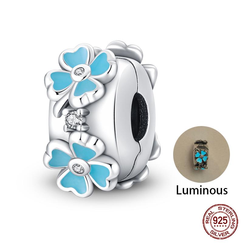 Fashion Copper Lucky Four Leaf Clover Series Charms Beads Fit Qikaola Original Bracelet Fine Diy Birthday Jewelry