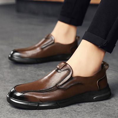 Herren Echtleder Schuhe Slipper Freizeitschuhe Rutschfest Business Fahrsneakers