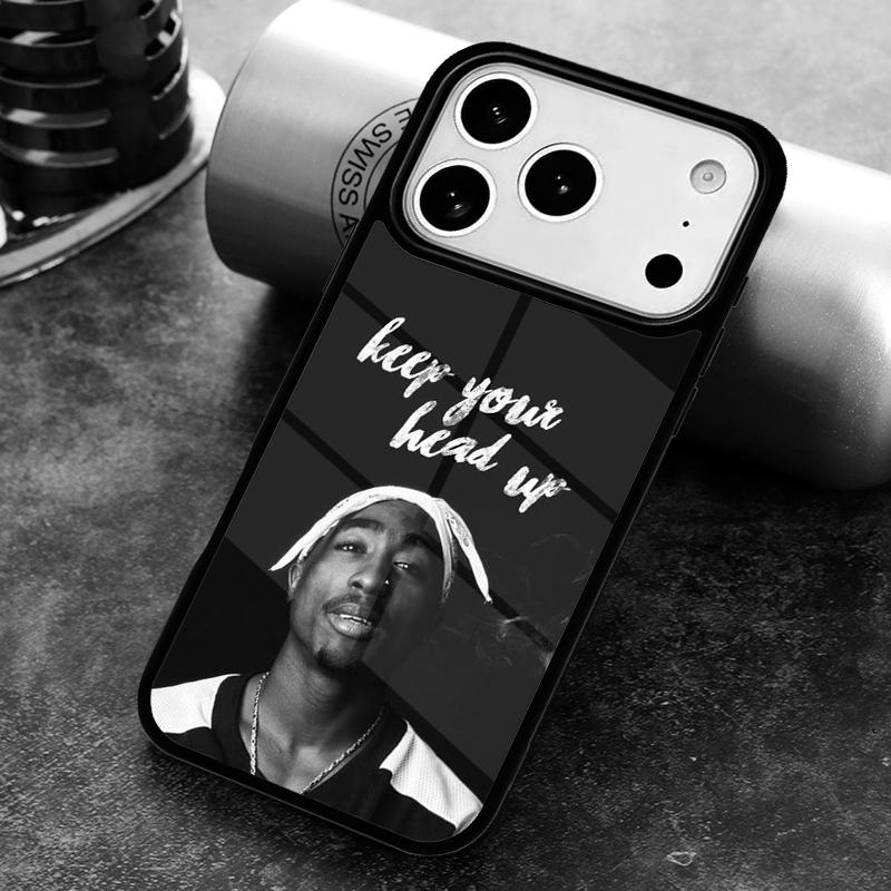 2Pac Tupac Shakur podepsaný Rap Rapper Pouzdro na telefon Pro iPhone 17 16 15 14 13 12 11 Pro Max Plus 17Air Měkké silikonové pouzdro