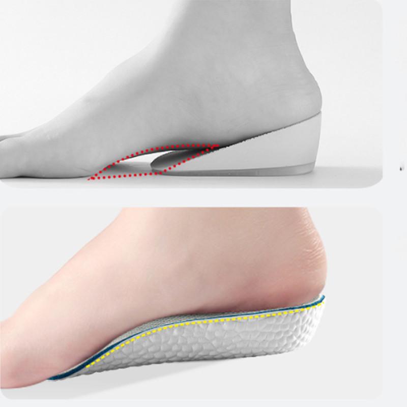 Height Increase Insoles for Men Women Shoes Flat Feet Arch Support Orthopedic Insoles Sneakers Heel Lift Memory Foam Shoe Pads