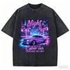 Casual Women Cotton Washed TShirt Summer Racing Car Challenge The Limit Print Tees Street Oversize Tops Fashion ONeck Clothes