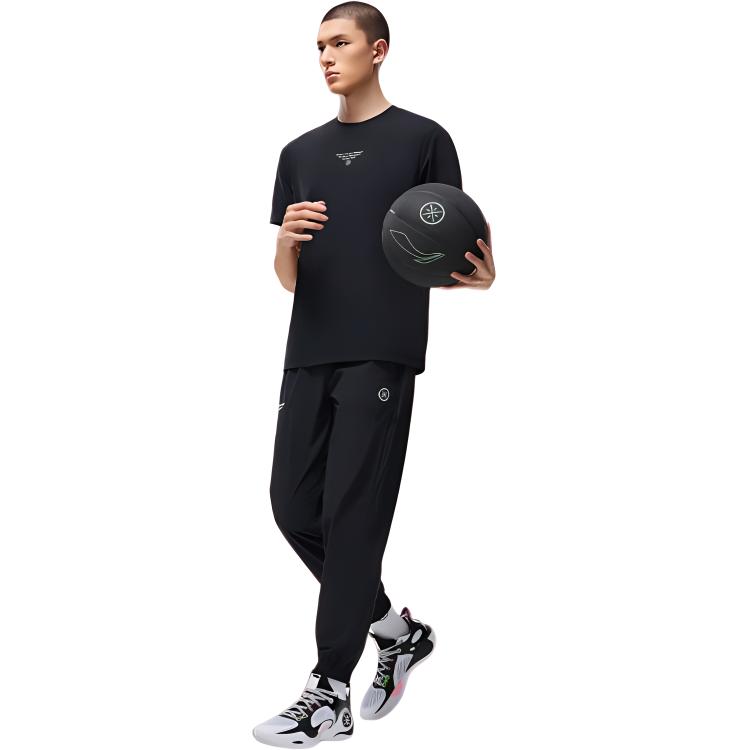 Li Ning Knitted Sweatpants Men's Black AYKT501-1