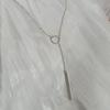 Fashion Punk Women's Alloy Geometric Circle and Bar Pendant Necklace