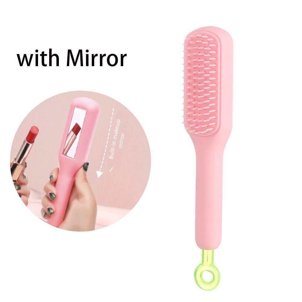 Anti-static Self Cleaning Hair Comb Smoothing Hairdressing Hairstyling Tools Massage Hair Brush
