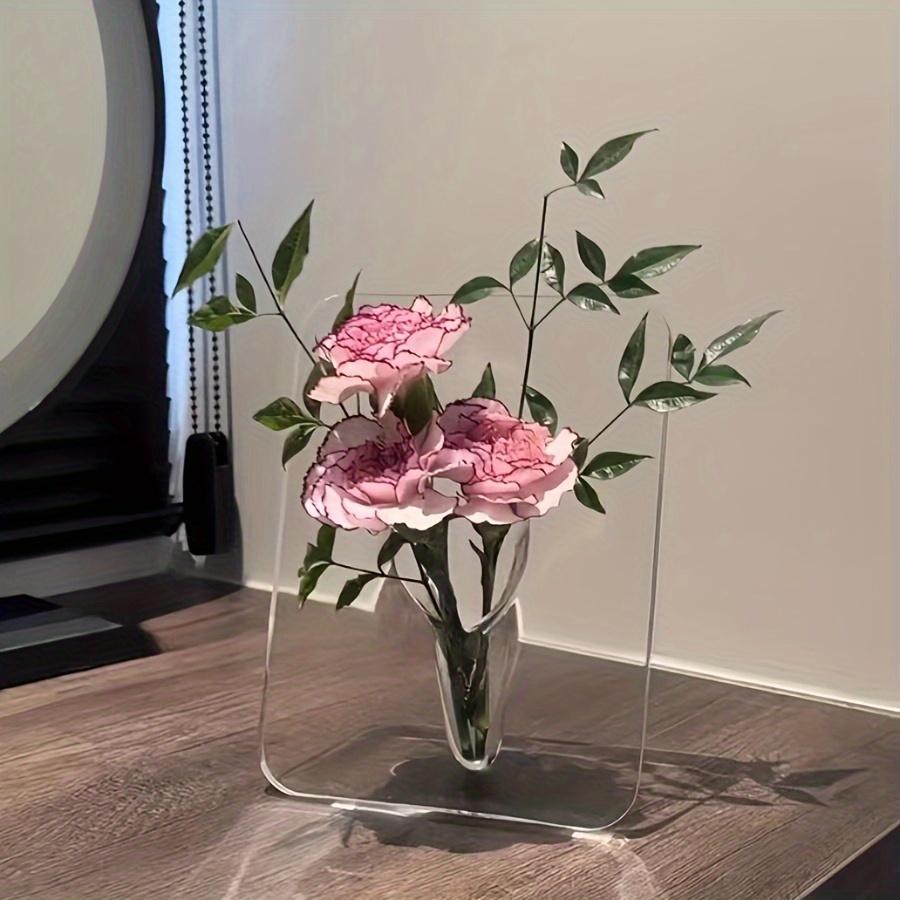 Creative Photo Frame Vase Art Acrylic Hydroponic Flower Arrangement Device Transparent Vase Living Room Desktop Home Decoration