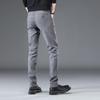 Męskie Zimowe Grube Ciepłe Elastyczne Spodnie Codzienne - Pluszowe, Proste, Luźny Krój, Modne Spodnie